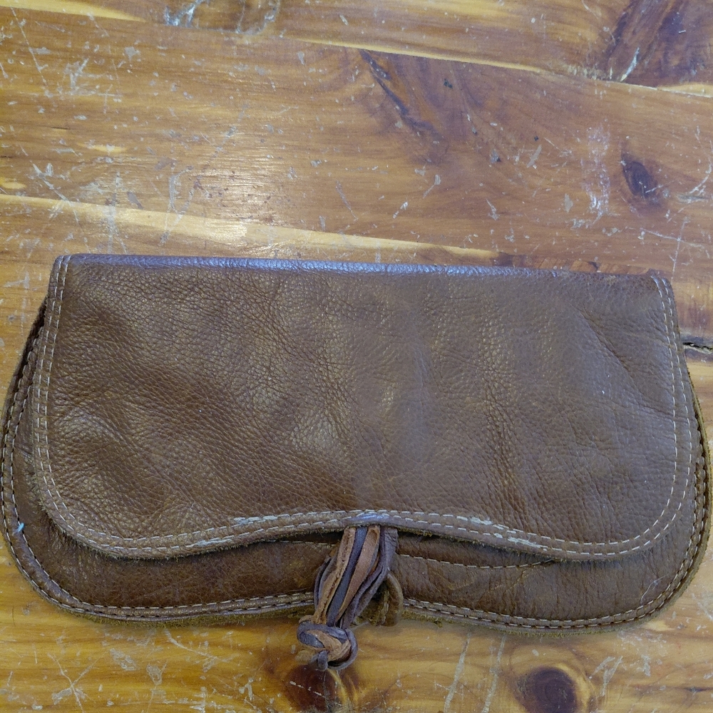 Rare Canadian, Brown Leather Clutch Wallet Ashley Watson $15 OBO